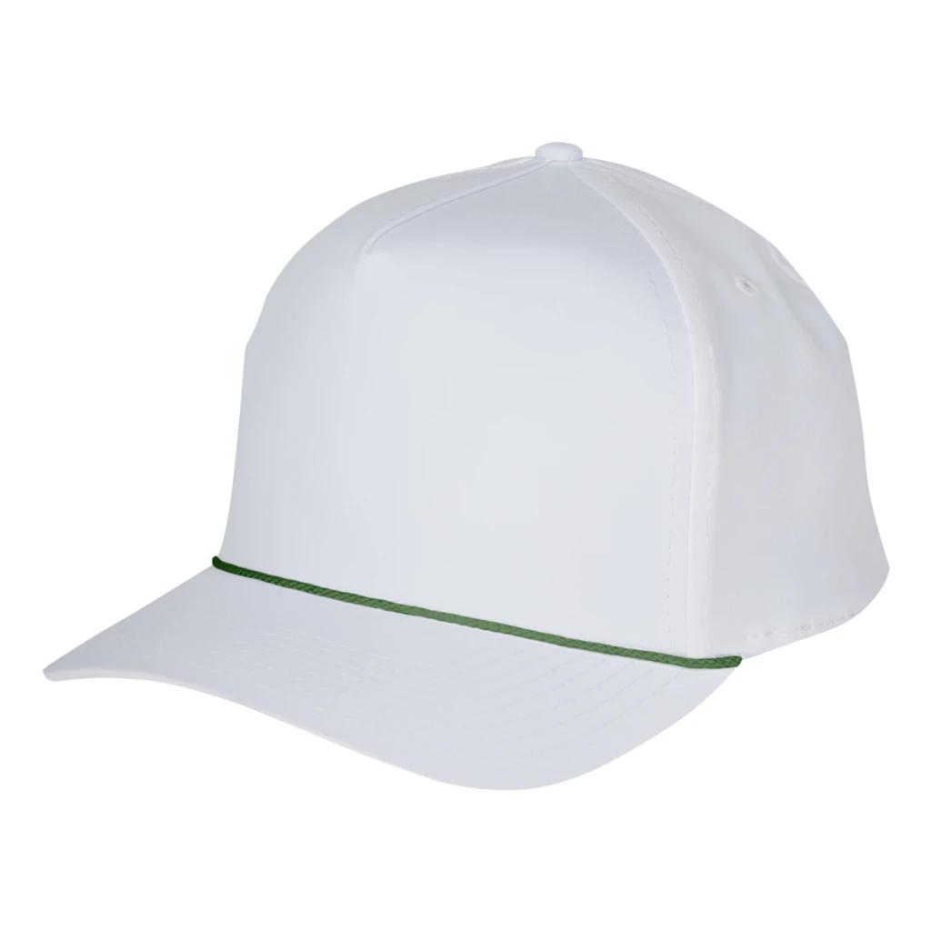 White with green