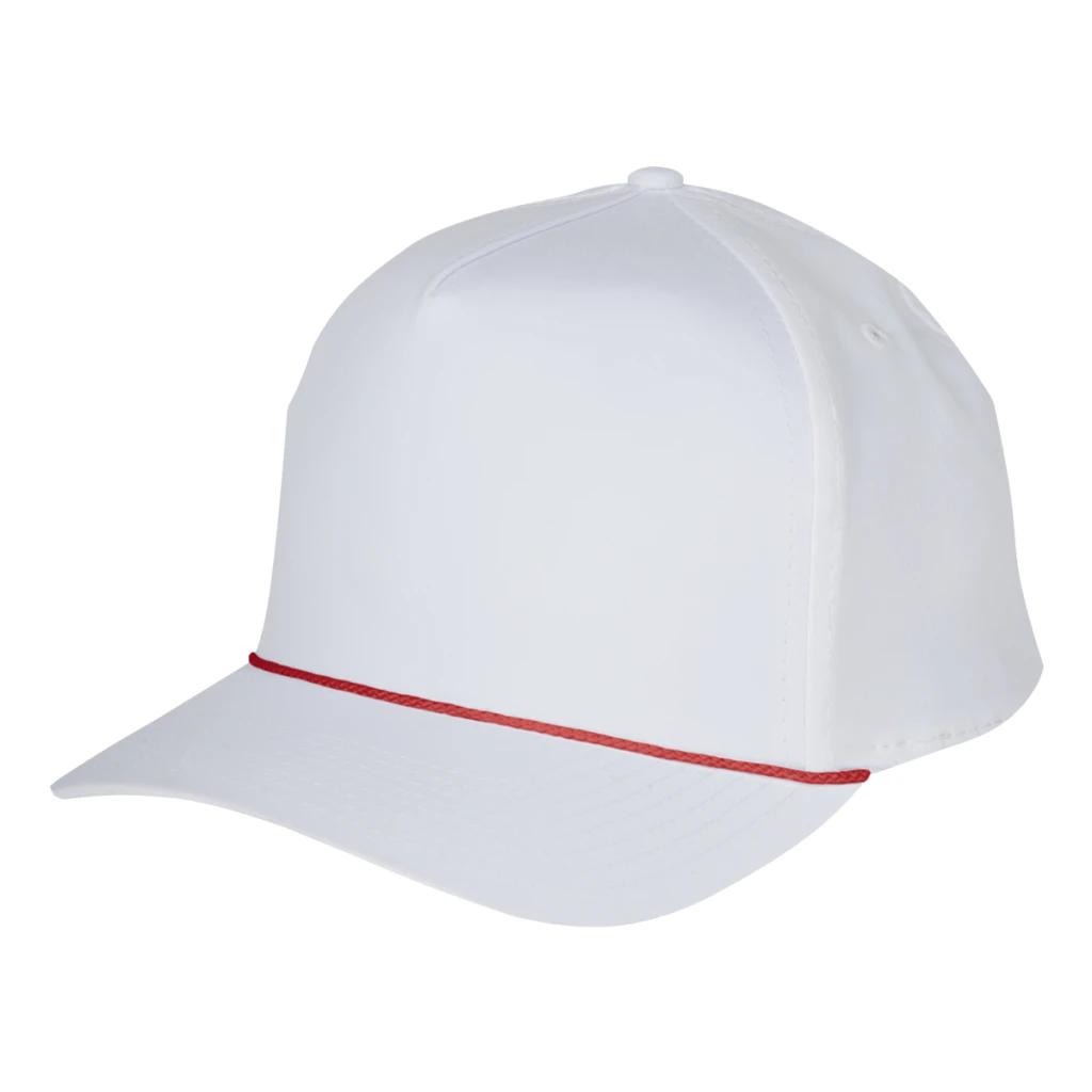 White with red
