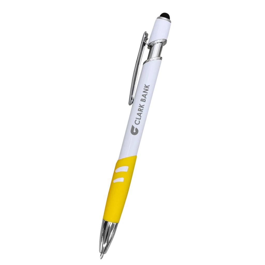 White with yellow