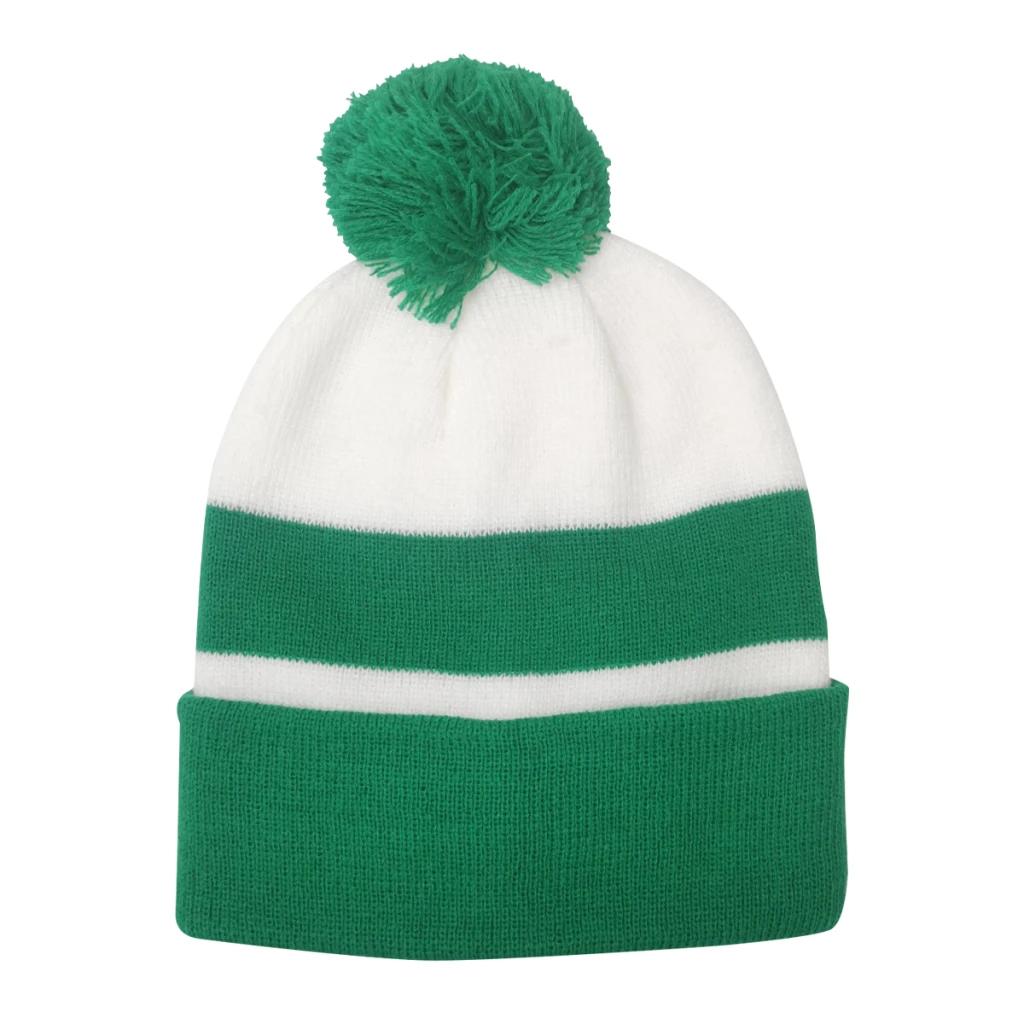Green with white