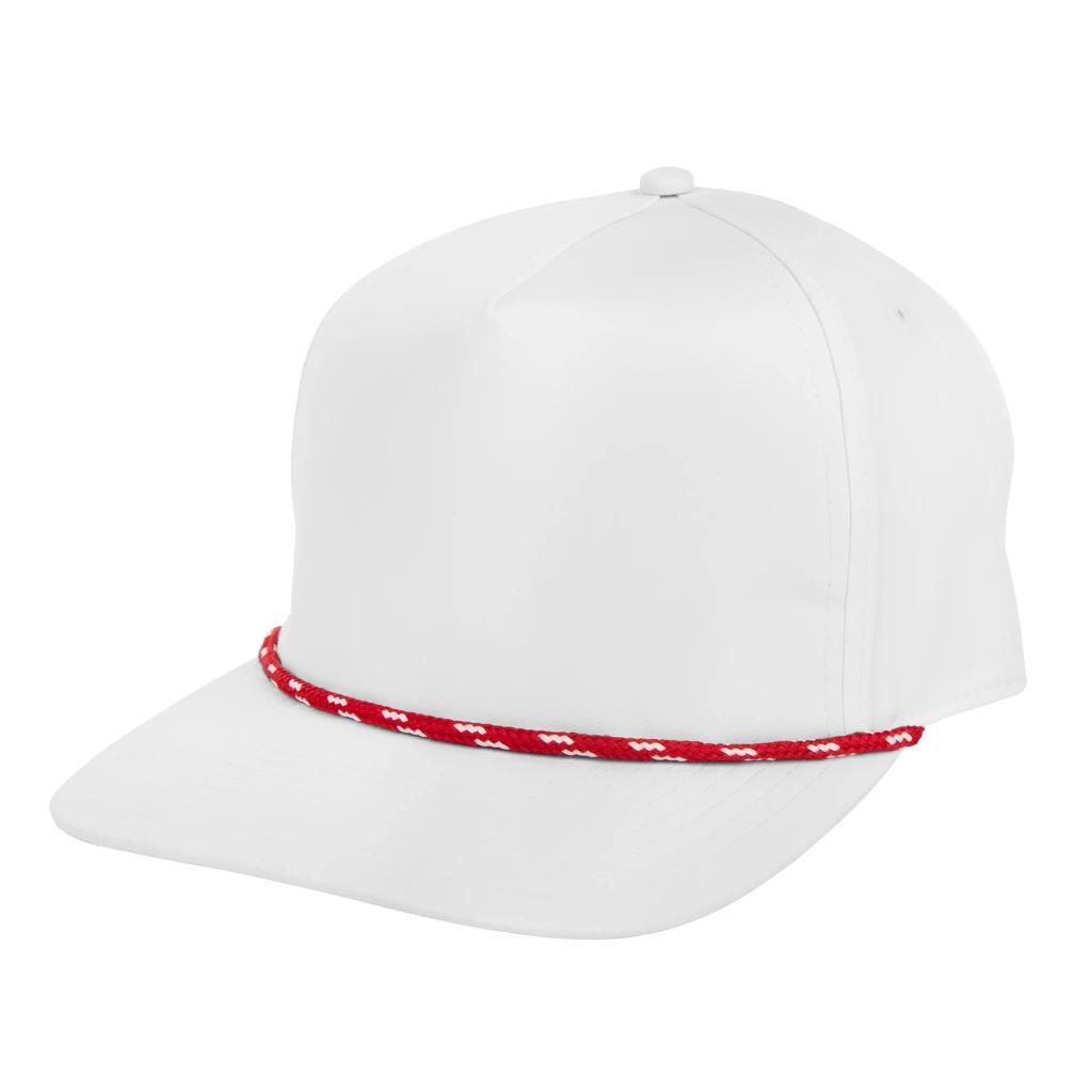 White with red