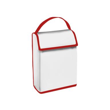 White with red