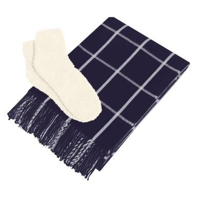 Navy with white