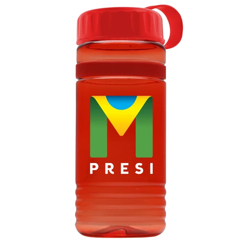 Transparent Red with Red lid