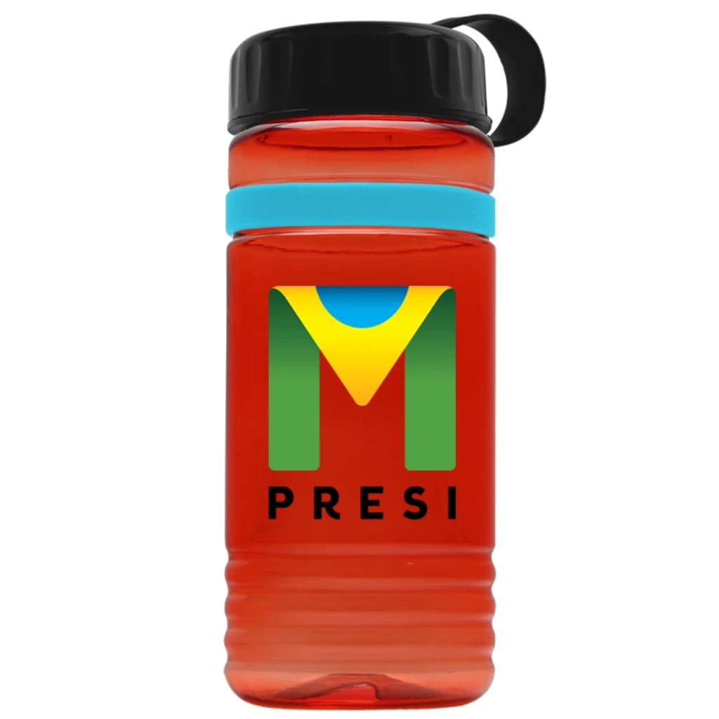 Transparent Red-Black-Cyan