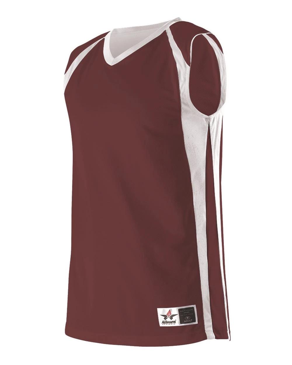Maroon/ White