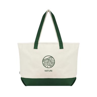 Natural with forest green