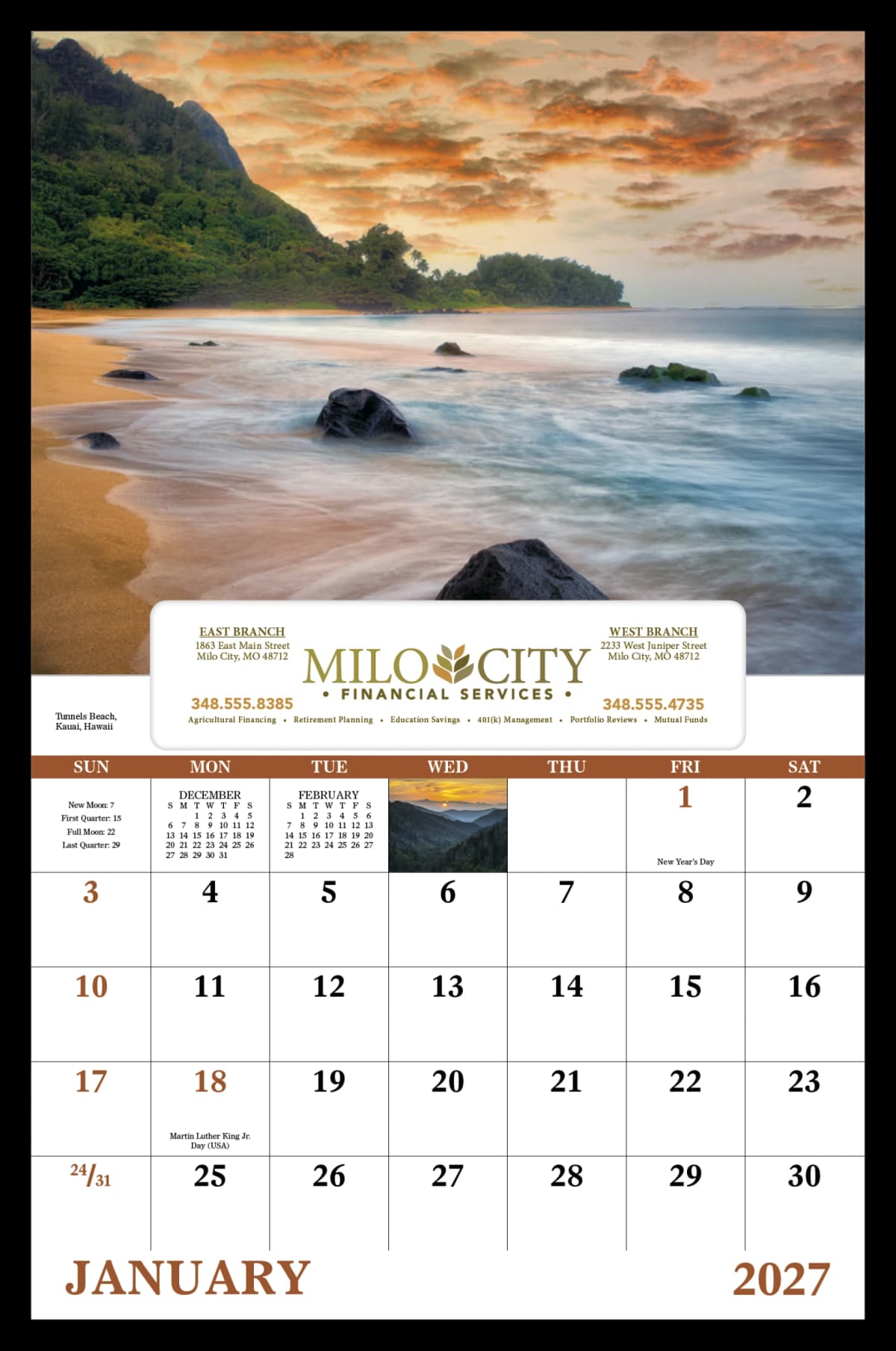 Landscapes of America Calendar