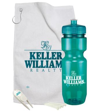 Golf Gift Set with Tinted Bike Bottle