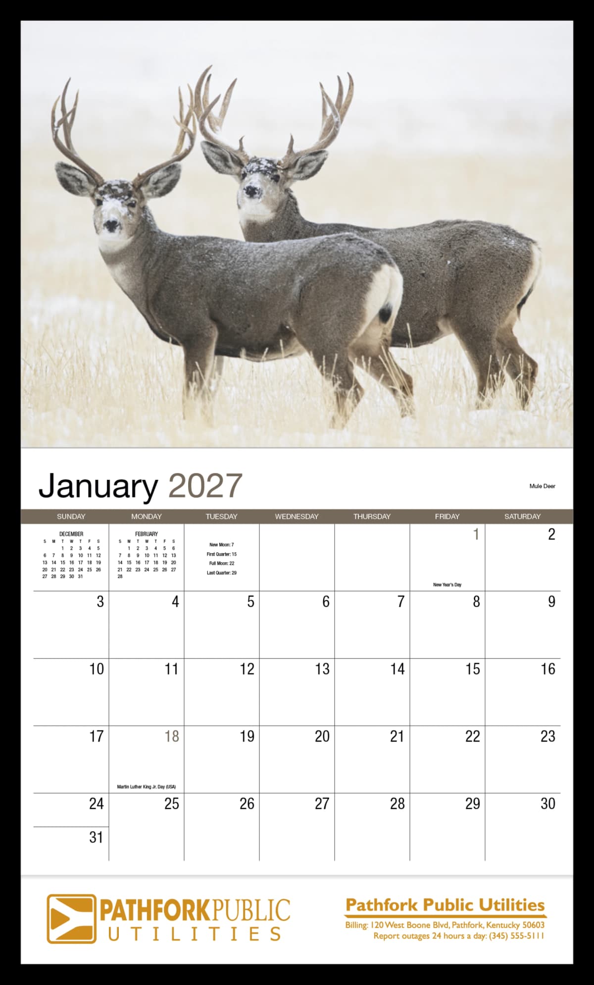 Wildlife Appointment Calendar