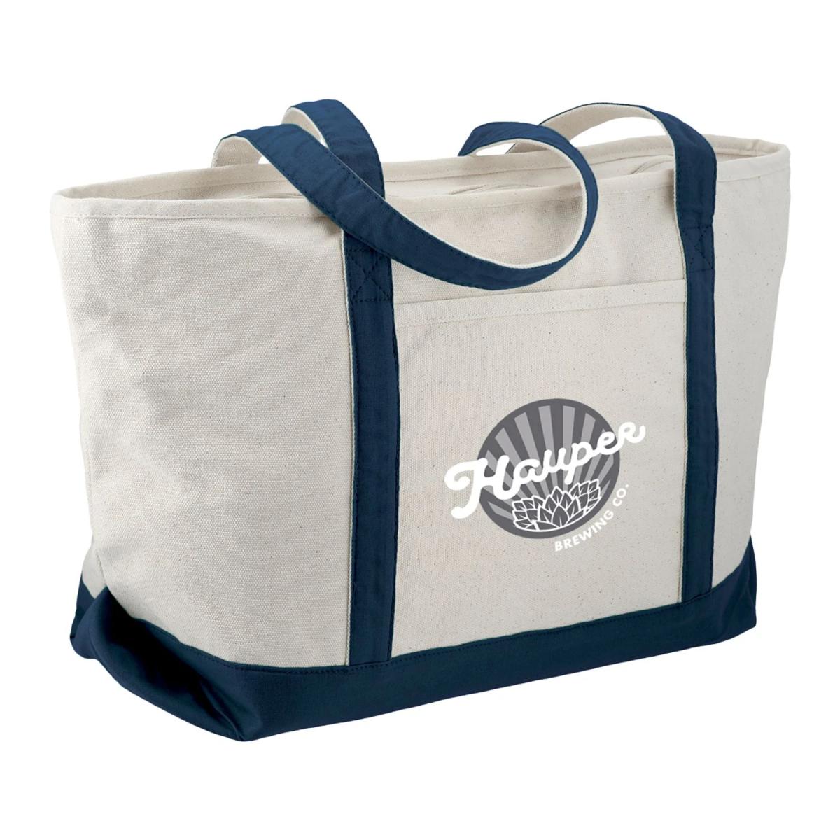 Baltic 18oz Cotton Canvas Zippered Boat Tote