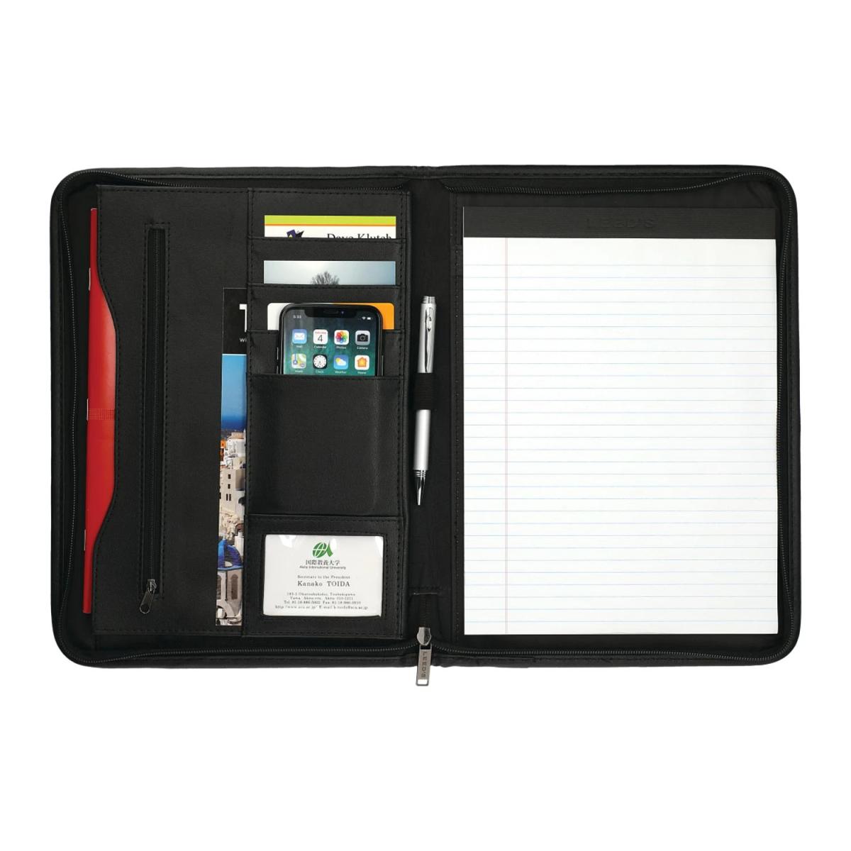 DuraHyde Zippered Padfolio