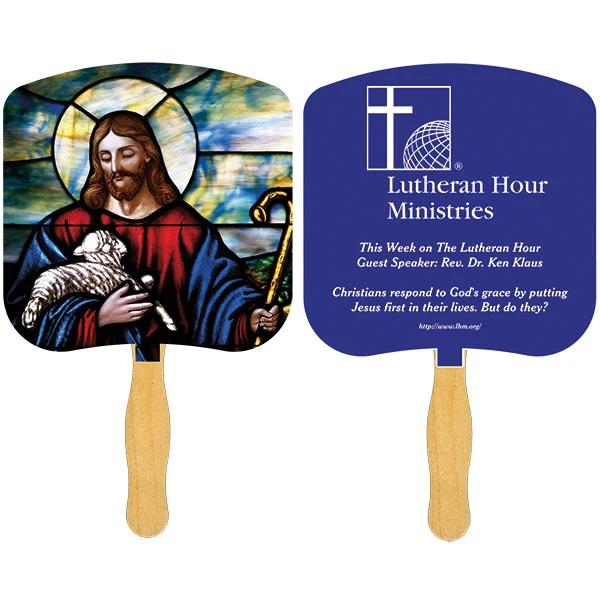 Sandwiched Religious Hand Fans