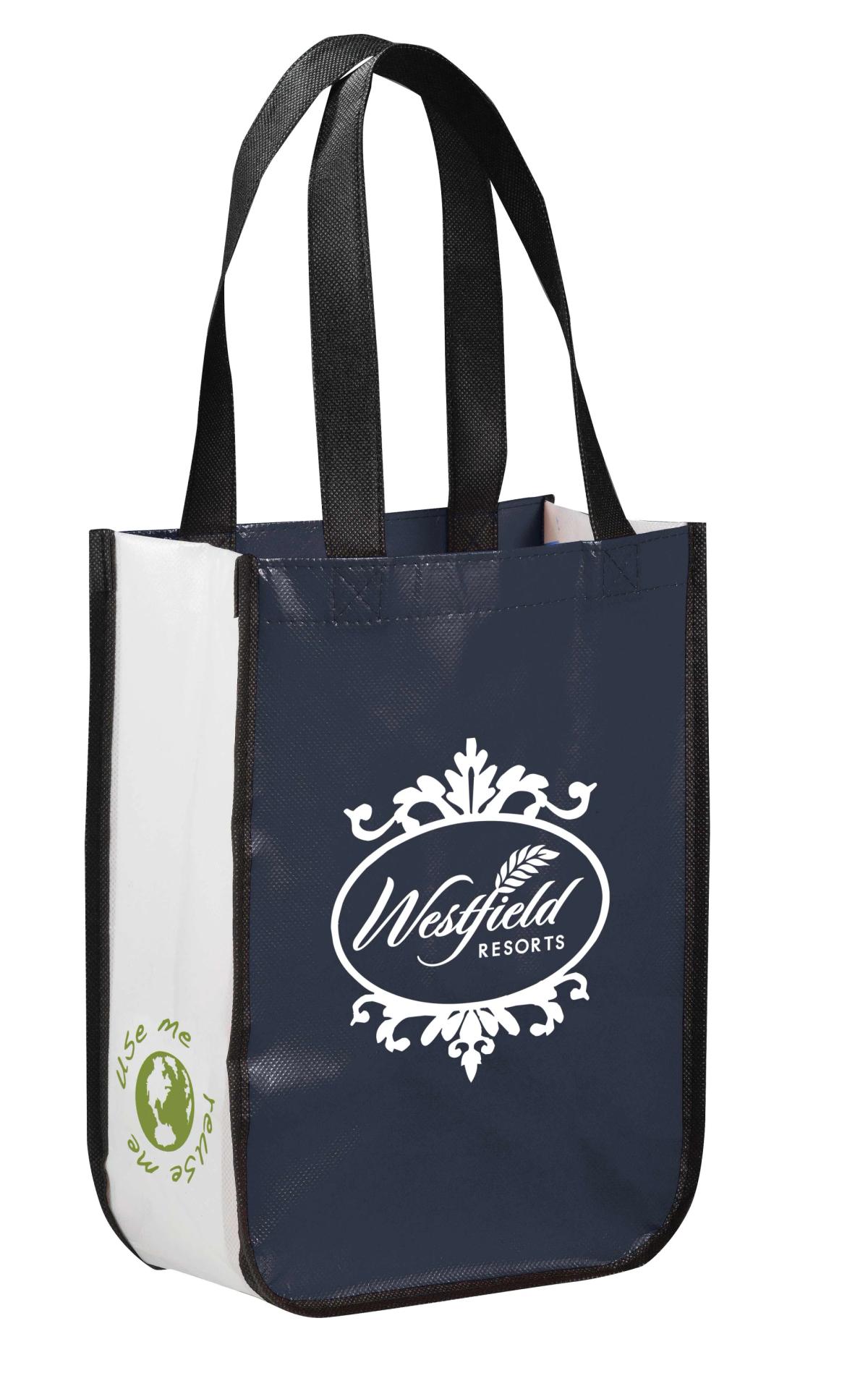 Small Laminated Non-Woven Shopper Tote