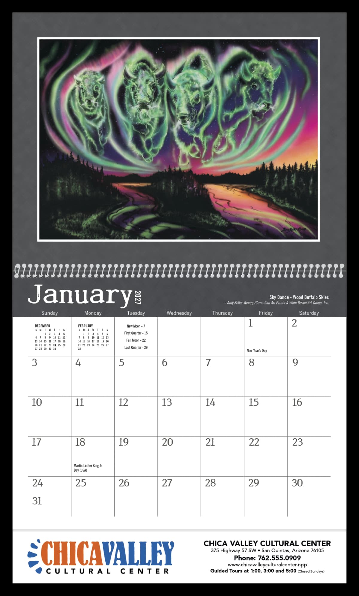 Native American Art Calendar