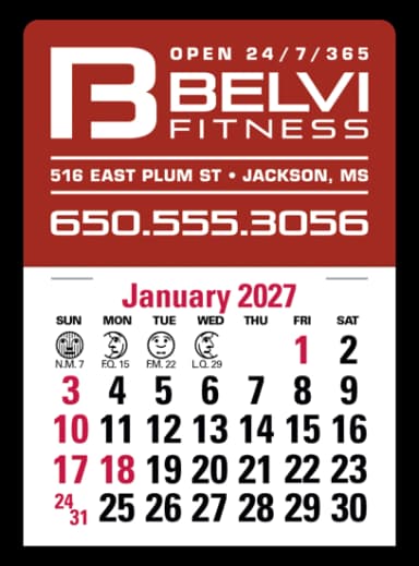 Circle Stick Up Calendar