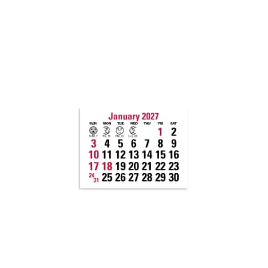 Tractor Stick Up Calendar