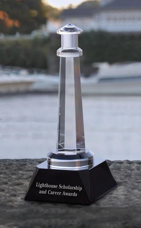 Small Cambridge Lighthouse with Black Base