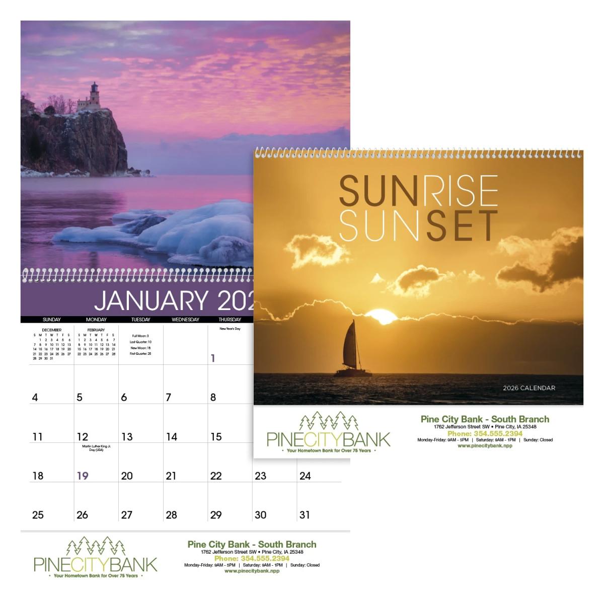 Sunsets Calendar