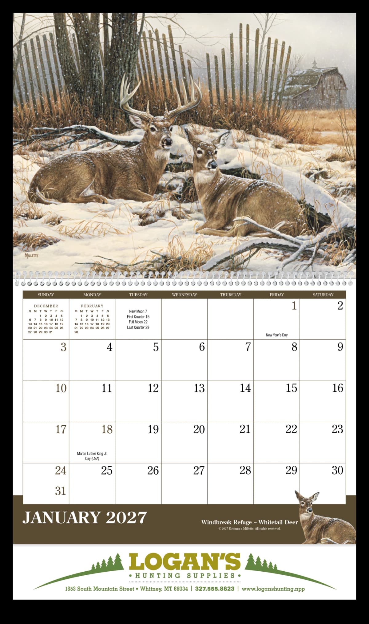 Wildlife Art Calendar