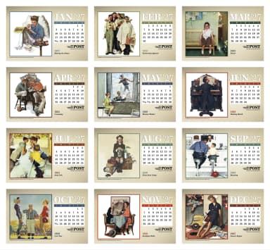 The Saturday Evening Post Large Desk Calendar