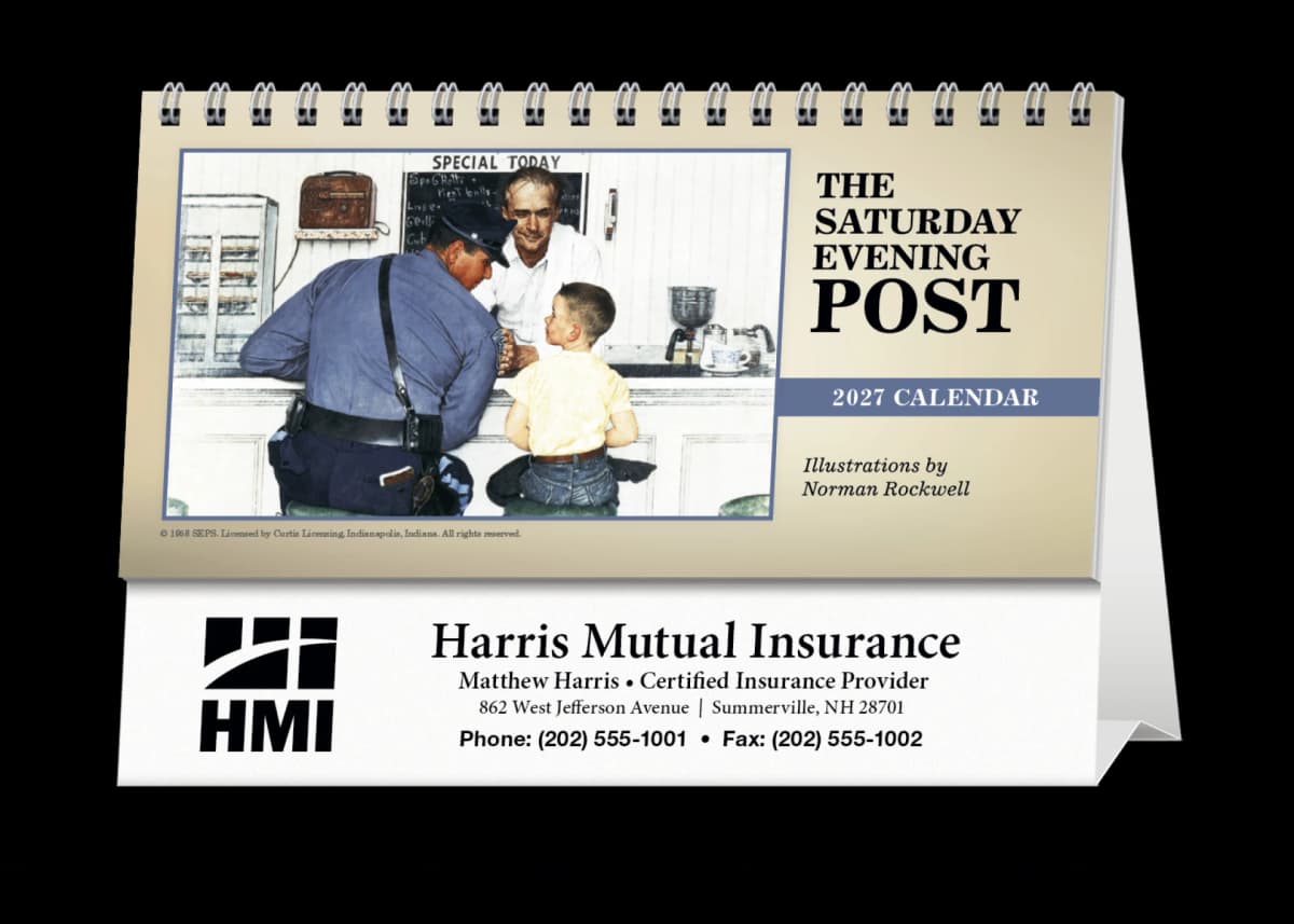 The Saturday Evening Post Desk Calendar