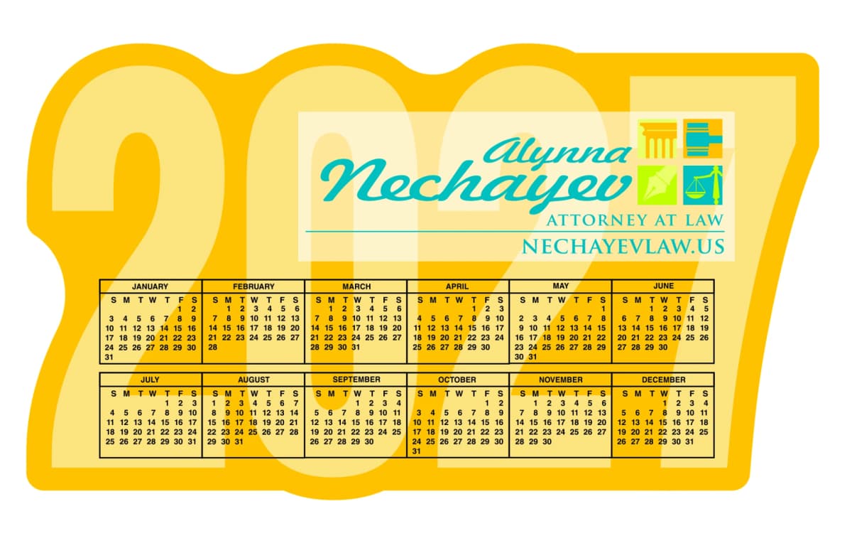 BIC® 20 Mil Calendar and Schedule Magnet
