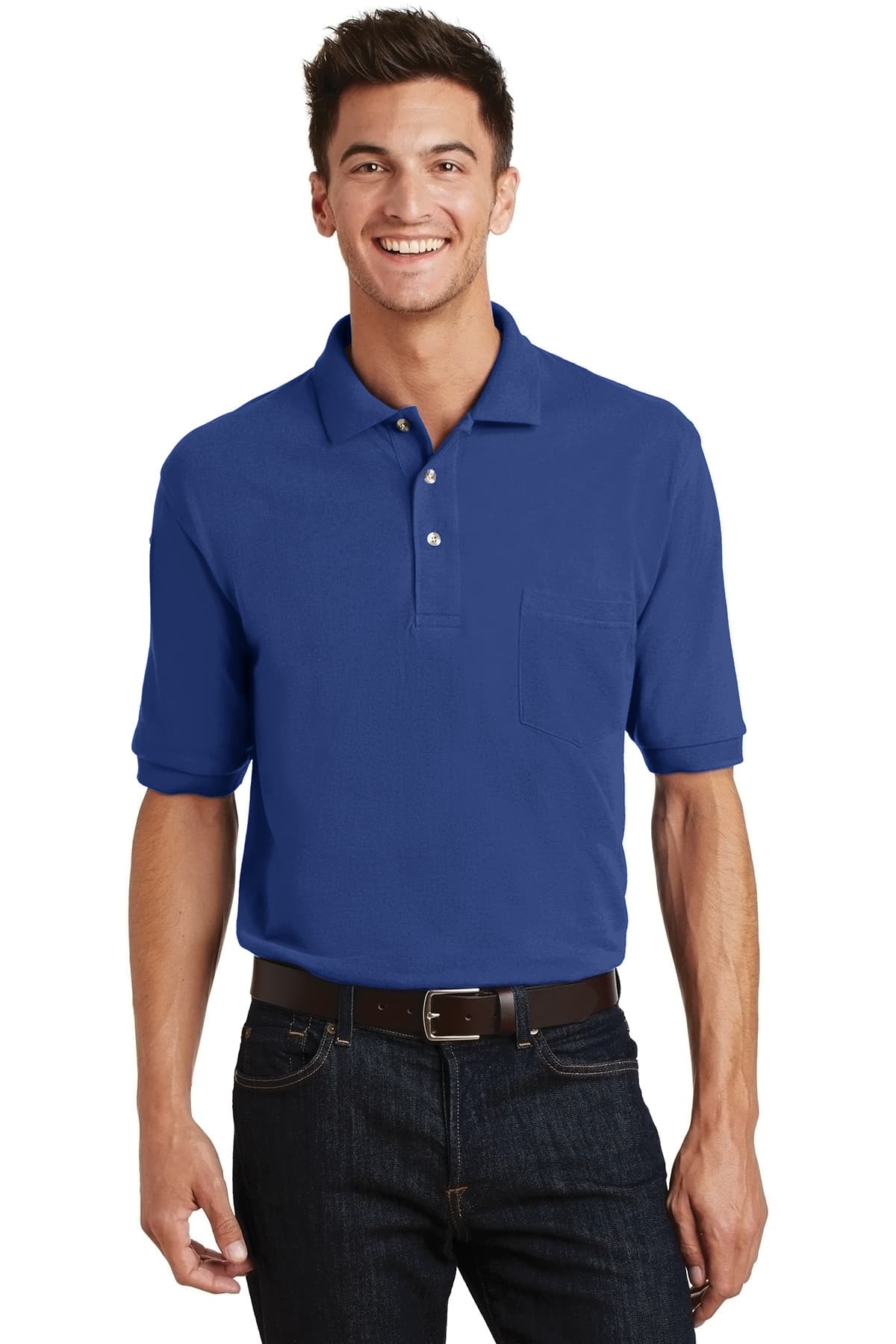 Port Authority ® Pique Knit Polo with Pocket