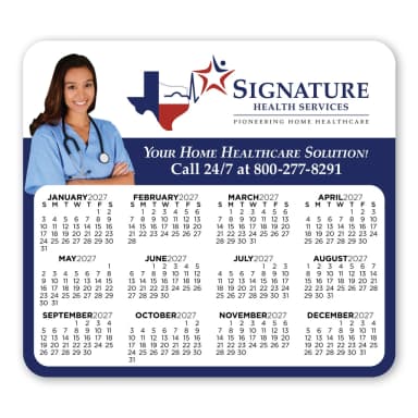 Price Buster Round Corner Calendar Magnet (3 1/2" x 3 7/8")