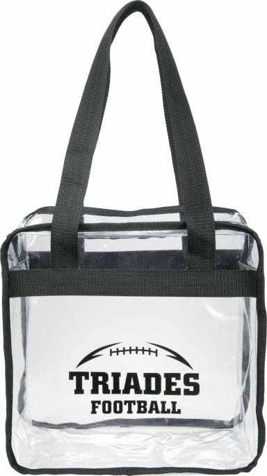 Game Day Clear Zippered Safety Tote