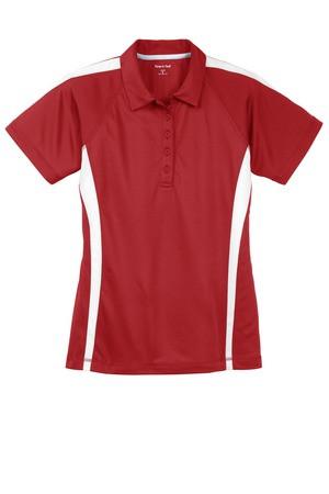 Sport-Tek ® Ladies PosiCharge Micro-Mesh Colorblock Polo