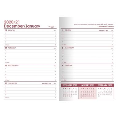 Weekly Planner w/ Executive Vinyl Cover