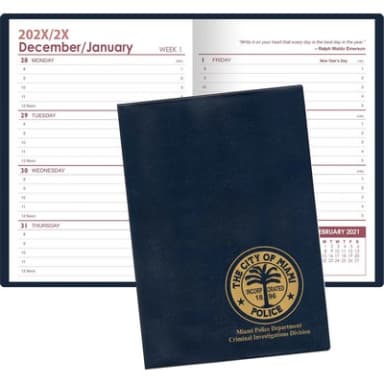 Weekly Planner w/ Executive Vinyl Cover