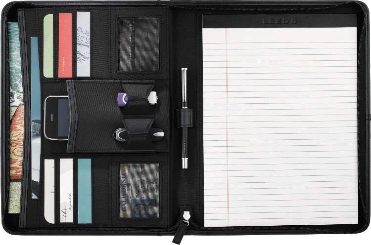 Pedova Zippered Padfolio