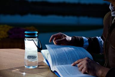Light-Up 20 oz Tritan® Bottle + Solar Lantern