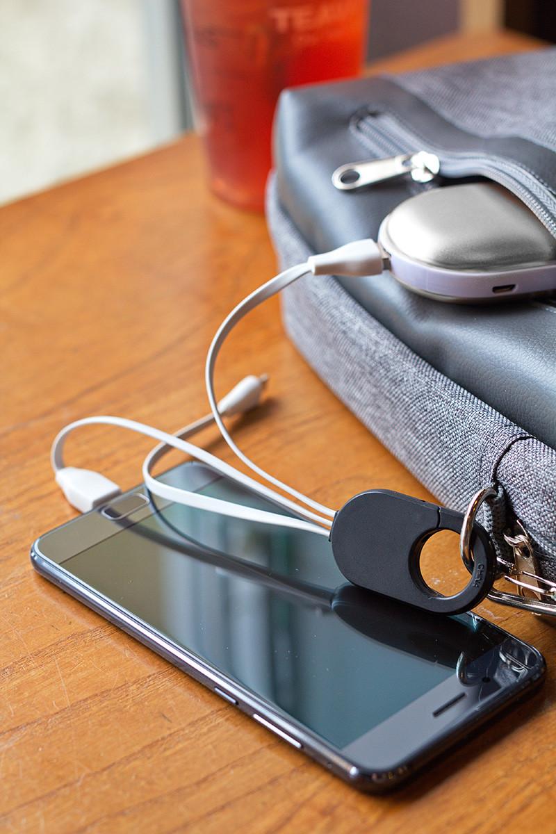 Triad 3-in-1 Charging Cable with Carabiner Clip