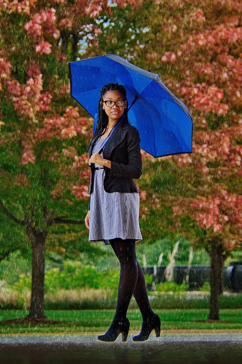 Skyline Two-Tone Inversion Umbrella