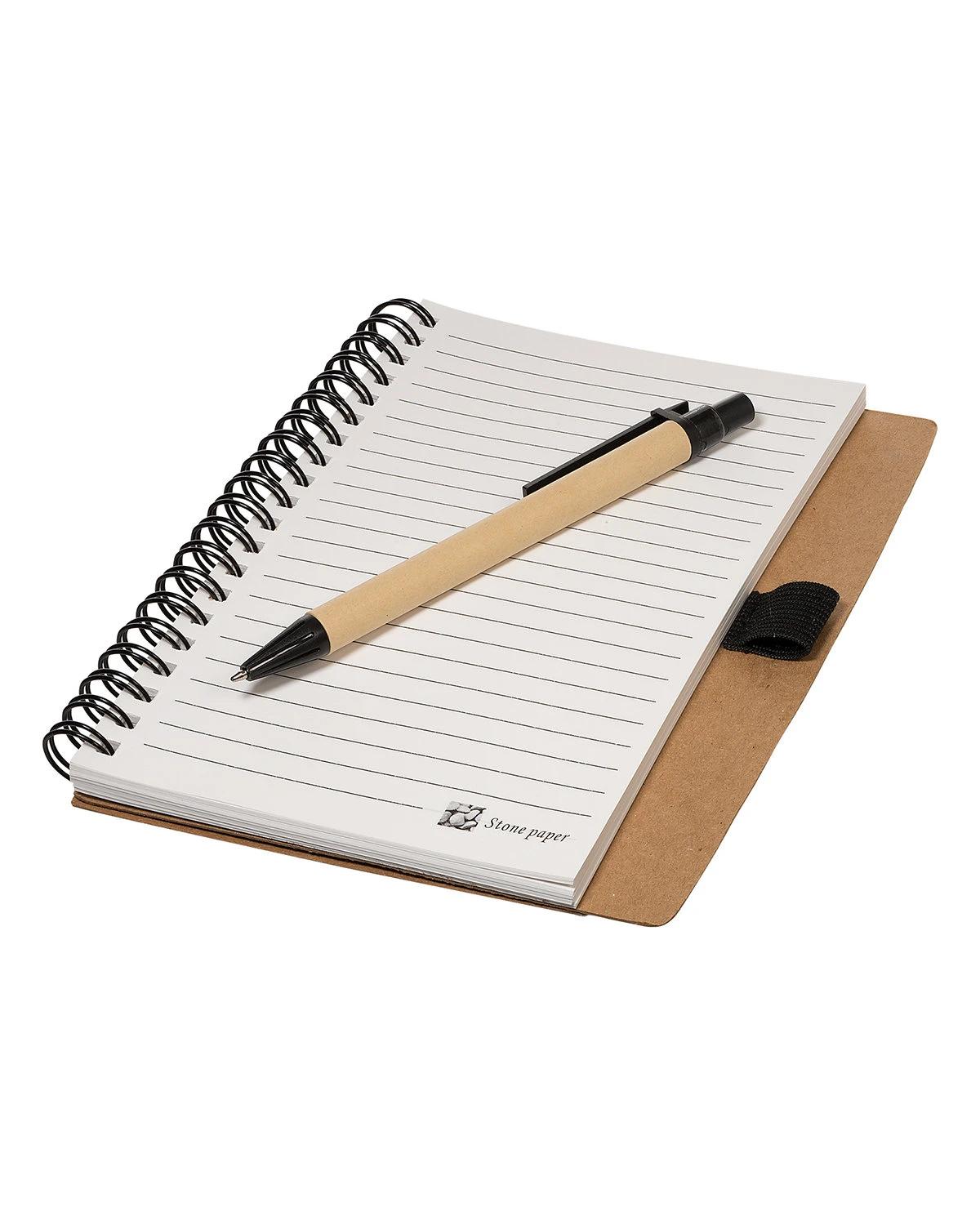 STONE PAPER SPIRAL NOTEBOOK WITH PEN COMBO