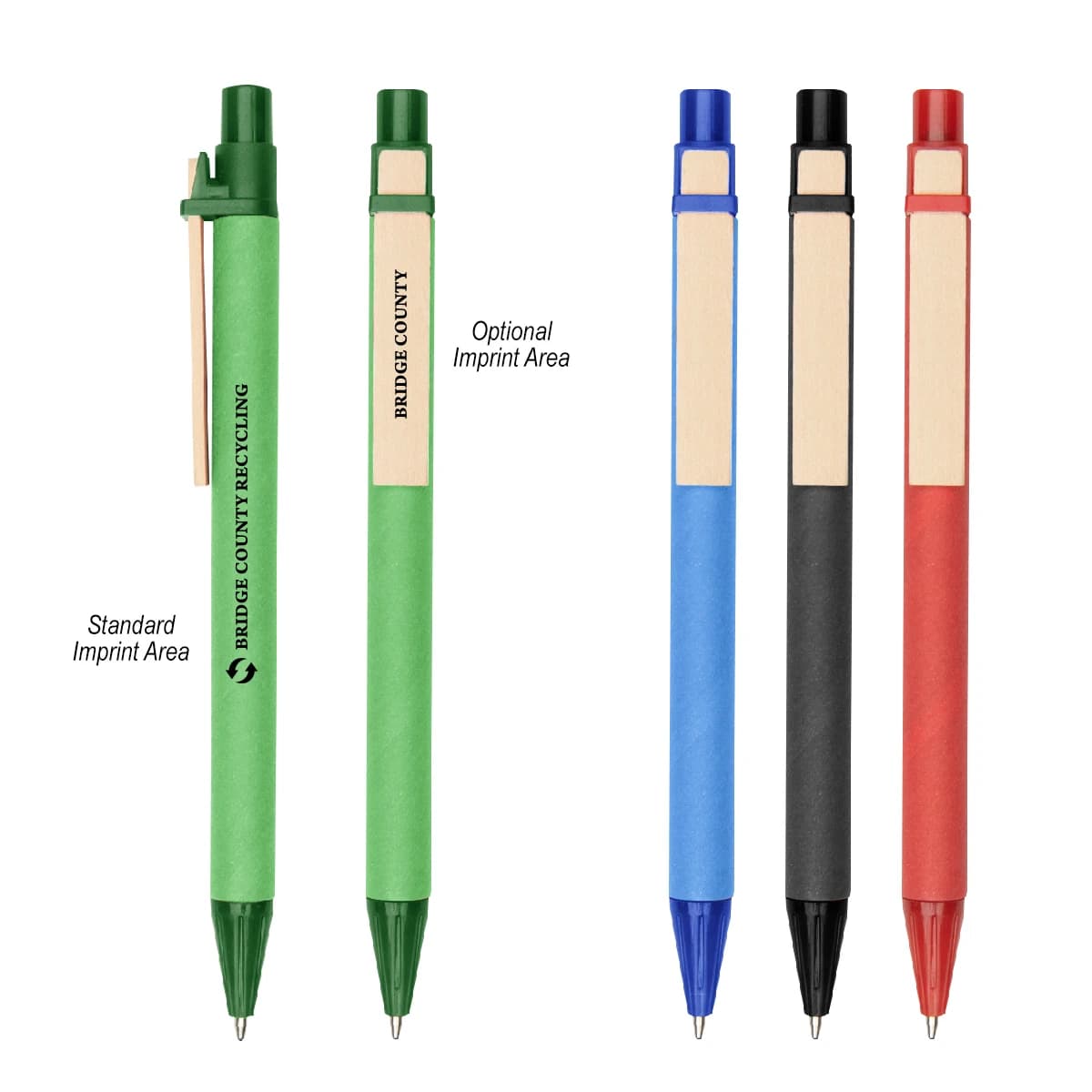 ECO-INSPIRED PEN WITH COLOR BARREL