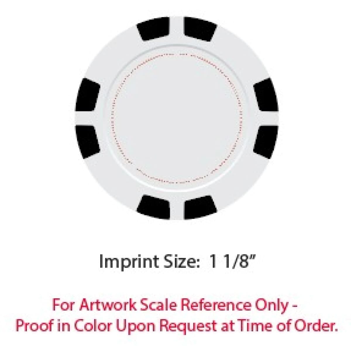 8 Stripe Poker Chip Ball Markers