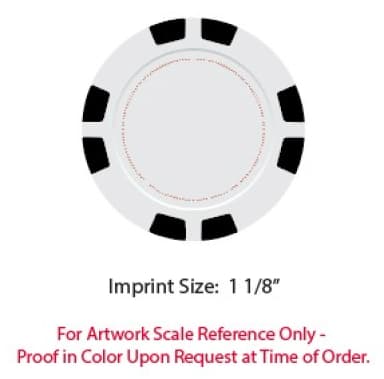 8 Stripe Poker Chip Ball Markers