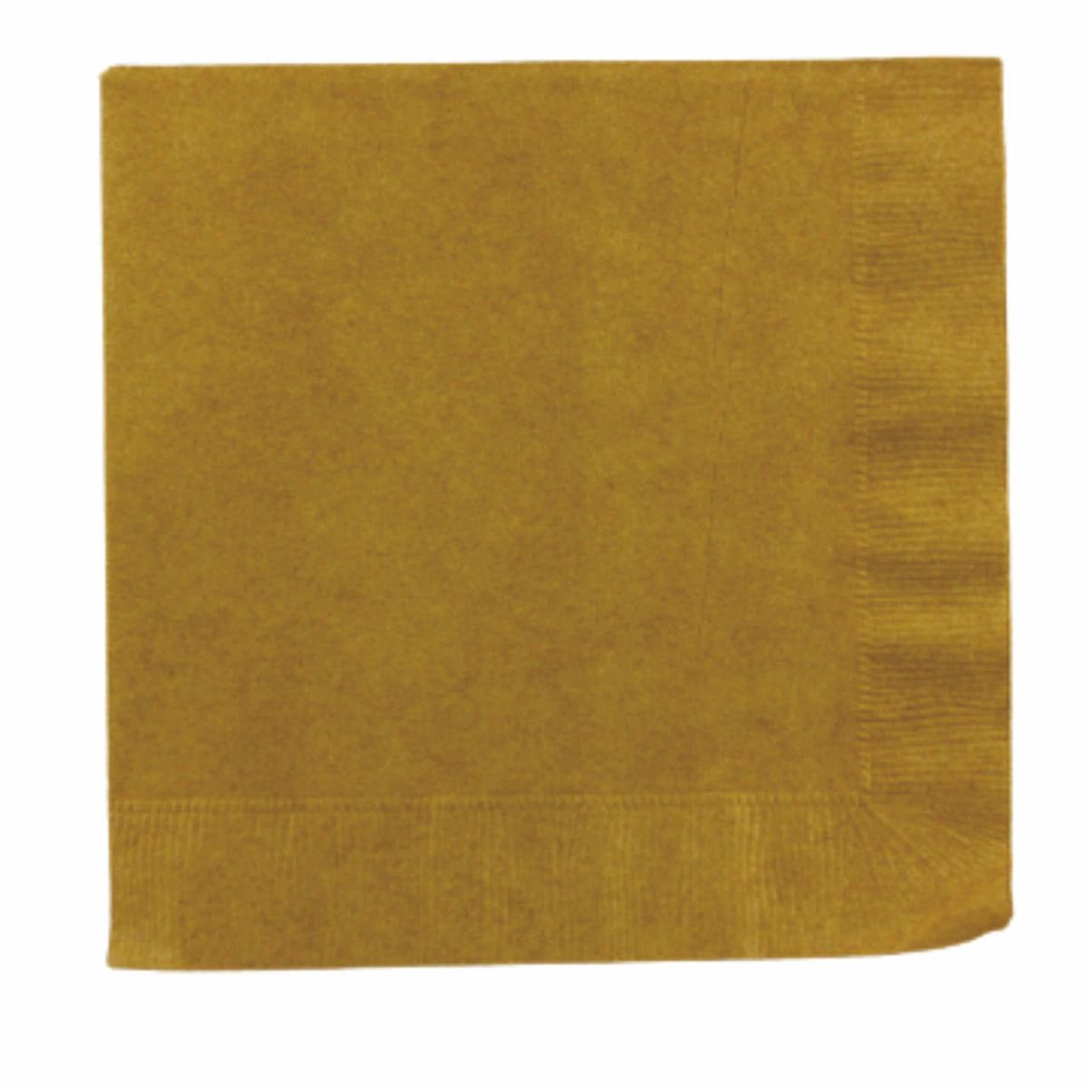 Gold 3 Ply Luncheon Napkins