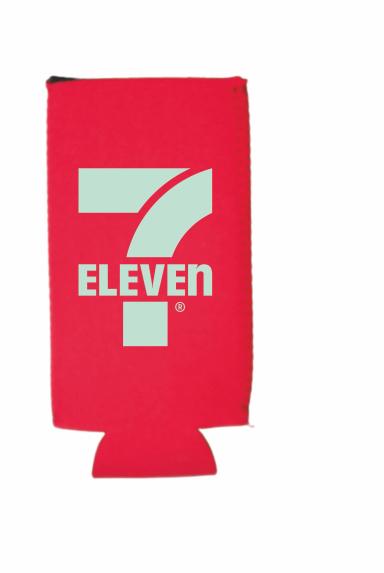 Red Neoprene Slim Can Cooler