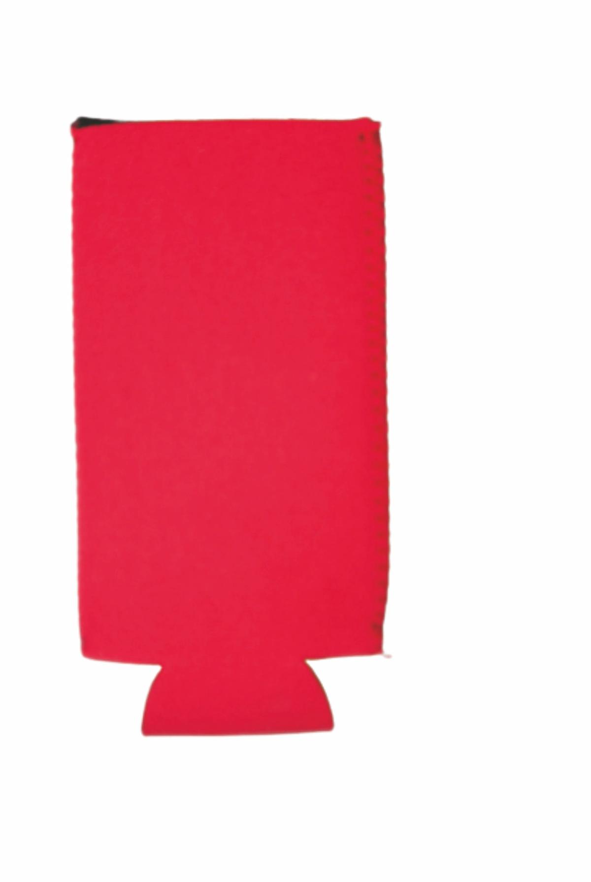 Red Neoprene Slim Can Cooler