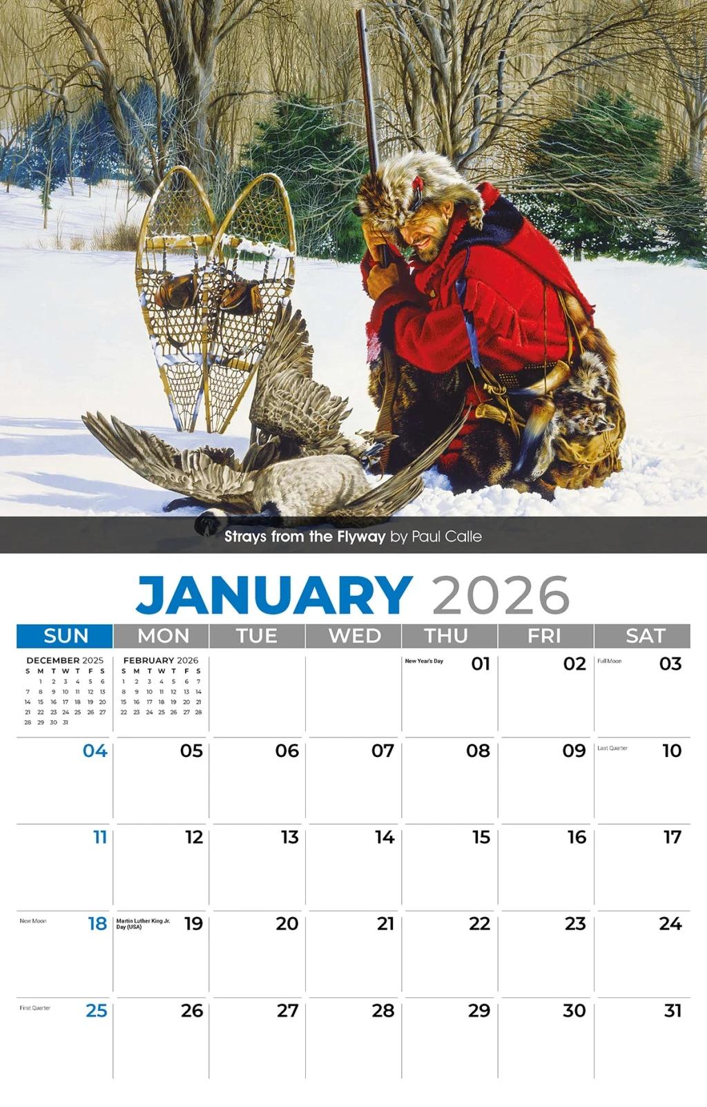 Galleria Wall Calendar 2026 Spirit of the West