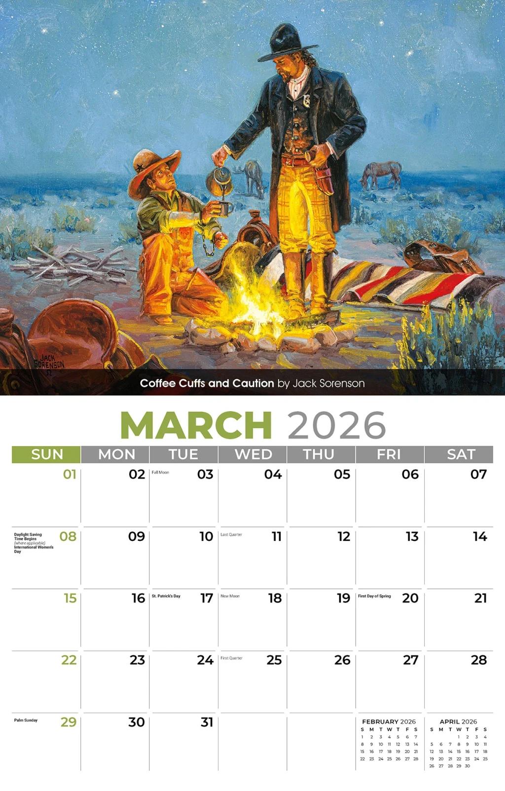 Galleria Wall Calendar 2026 Spirit of the West