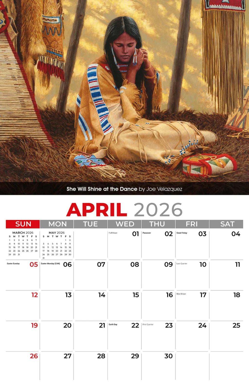 Galleria Wall Calendar 2026 Spirit of the West