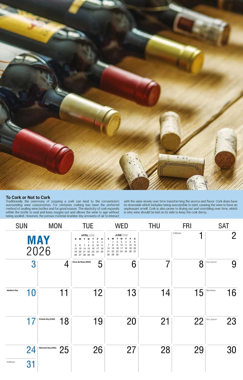 Galleria Wall Calendar 2026 Vintage