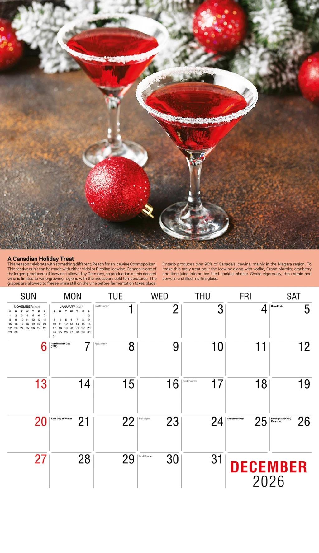 Galleria Wall Calendar 2026 Vintage