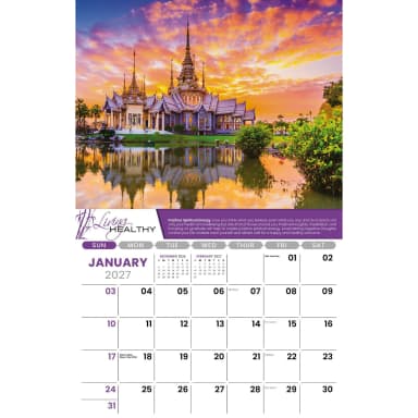 Galleria Wall Calendar 2027 Living Healthy